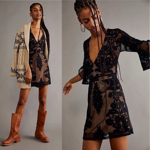NWT For Love & Lemons Temecula Lace Mini Dress Free People - Picture 2 of 6
